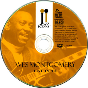 Wes Montgomery Live in '65 DVD Disc Art