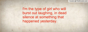the type of girl who will burst out laughing , Pictures , in dead ...