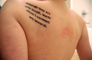 MORE POETRY Tattoos