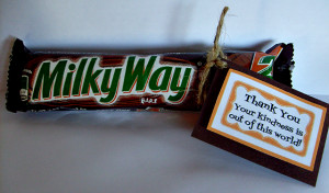 Thank You Printable for Milky Way Bar