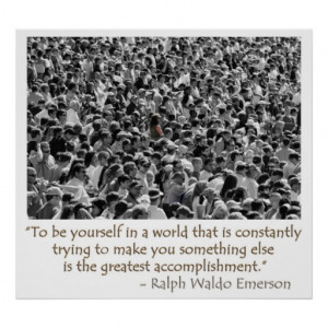 Ralph Waldo Emerson Quote to Be Yourself