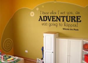 Winnie the Pooh quote wall decal