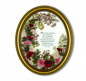 Pressed Flowers Frame Inspirational Quotes for that Special Daughter ...