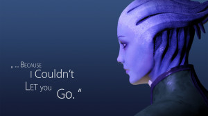 ... Wallpaper mass effect, liara tsoni, quote, look, character, female
