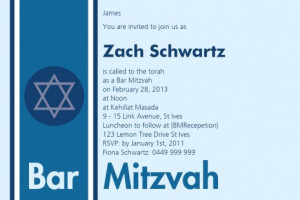 Bar Mitzvah Invitations Templates While religious invitations