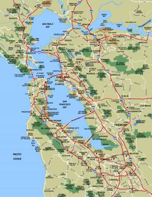 Printable Maps, Francisco Maps, Bays Area, Roads Maps, San Francisco ...