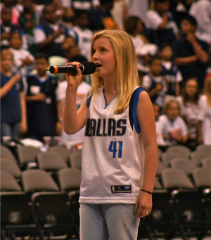 This is a pic of me performing the National Anthem at a Dallas ...