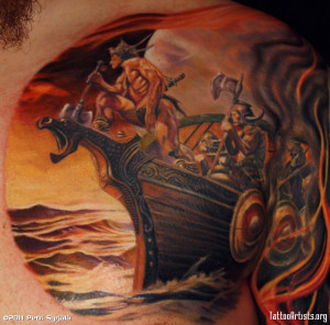 Viking Tattoo Closeup picture