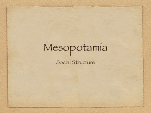 Ancient Mesopotamia Social Structure