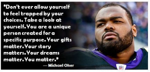 michael-oher #quote #inspirational
