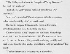 Galagher girls on Pinterest | Heist Society, Solomon and Girl Quotes