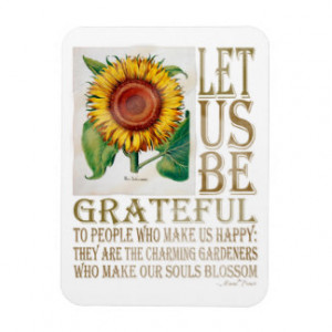 Let Us Be Grateful-Sunflower - Rectangle Magnet Flexible Magnets