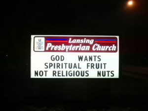 Don't forget to send your church signs of the week to me @ EdStetzer .