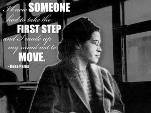 Quote: I knew someone had to take the first step and I made up my mind ...