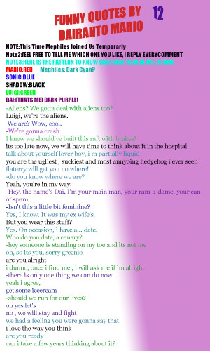 Funny Quotes12+mario+sonic+co by SupremeSonrio