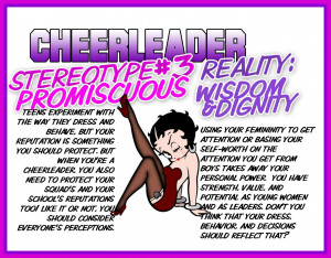 STEREOTYPE #3 CHEERLEADERS ARE SKIMPY DRESSING BAD GIRLS