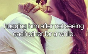 is the most amazing feeling any girlcan feel after hugging the guy ...