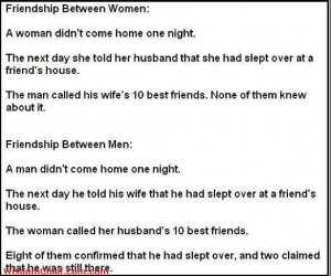 Women Friendships Vs Men Friendships