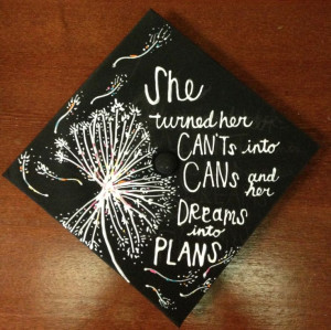 Hana's graduation cap, 2013 (from pinner) I want this layout!