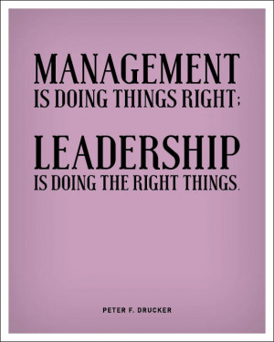 Management Is Doing This Right Leadership