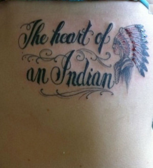 Native American Quote Tattoos