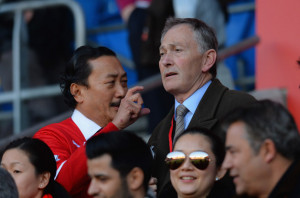 Vincent Tan Cardiff City owner Vincent Tan with Chief Executive of the
