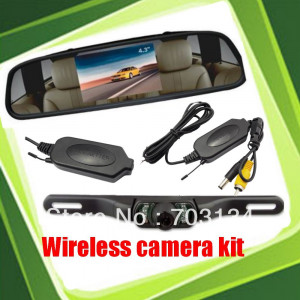 car-rear-camera-license-plate-frame-4-3-tft-lcd-Rearview-Mirror ...