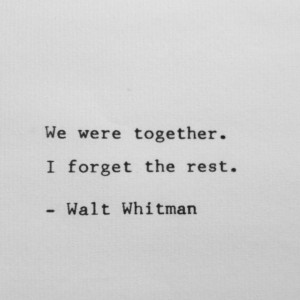 Walt Whitman Quote on Love