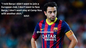 Xavi don’t want to face Barcelona
