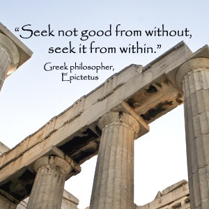 Seek not good from without, seek it from within.