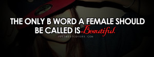 Click to get this the only b word facebook cover photo