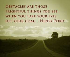 Obstacles quote by Henry Ford