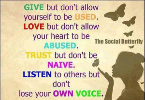 Giving without being abused. #quotes