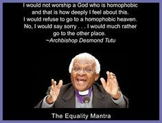 Desmond Tutu quote. I have an overwhelming amount of respect and love ...