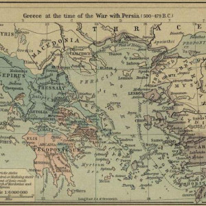 Map of Ancient Greece Persian War