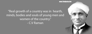 Real growth of a country was in hearth, minds, bodiesand souls of ...