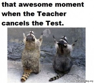 funny school, that awesome moment when the teacher cancels the test