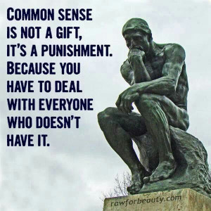 Common sense is underrated