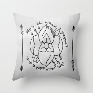 La Dispute Quote Throw Pillow