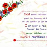 god sends teachers to paint the lessons of life on the canvas of our ...