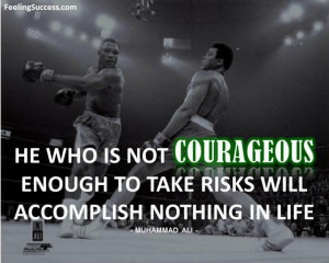 El que no es lo suficientemente valiente para asumir riesgos, nada ...