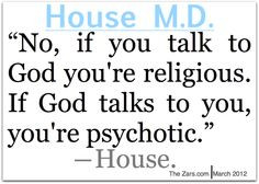 House MD on religion and god