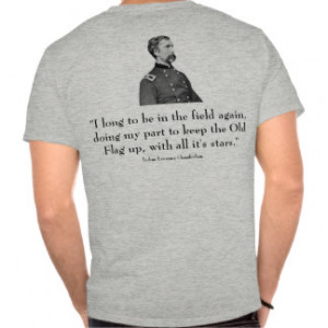 General Chamberlain and quote - grey - on back Shirt