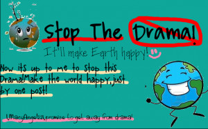 ... to be drama free i made this banner just now so we can stop the drama