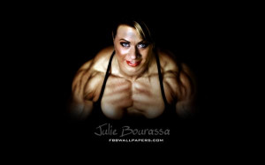 Canadian Julie Bourassa in female bodybuilders by Fbb Wallpapers