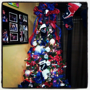 Houston Texans Christmas Tree
