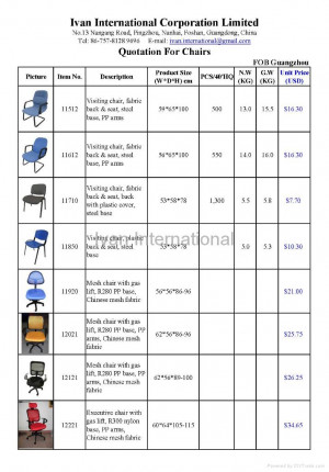 furniture office furniture label price list quotation price min order