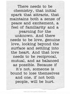 ... looking beyond the surface and settling into the heart. And that love