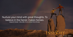 Quote of the day by Benjamin Disraeli