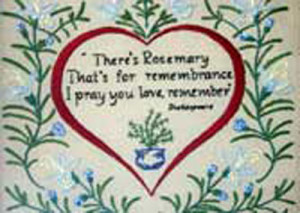 Bertha, an herbalist that loves rosemary, started her on the rosemary ...